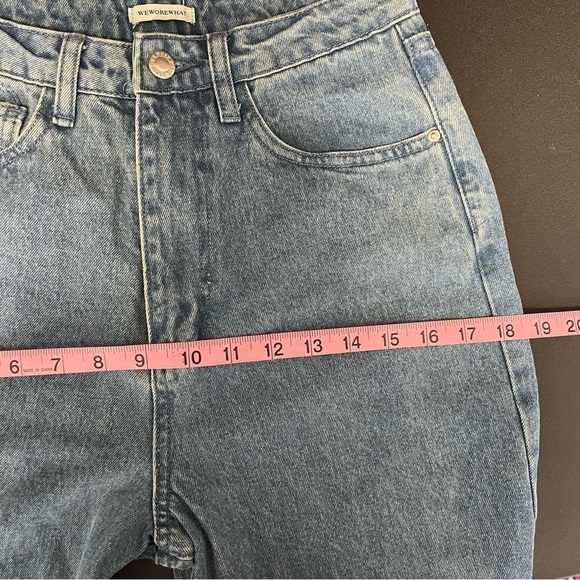 WE WORE WHAT Jeans Women Size 26 Straight Ultra High Rise Icon Fit Slim CL - Picture 8 of 12
